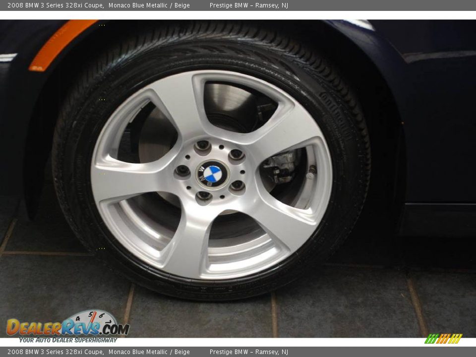 2008 BMW 3 Series 328xi Coupe Monaco Blue Metallic / Beige Photo #7
