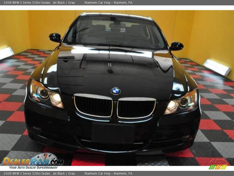 2008 BMW 3 Series 328xi Sedan Jet Black / Gray Photo #2