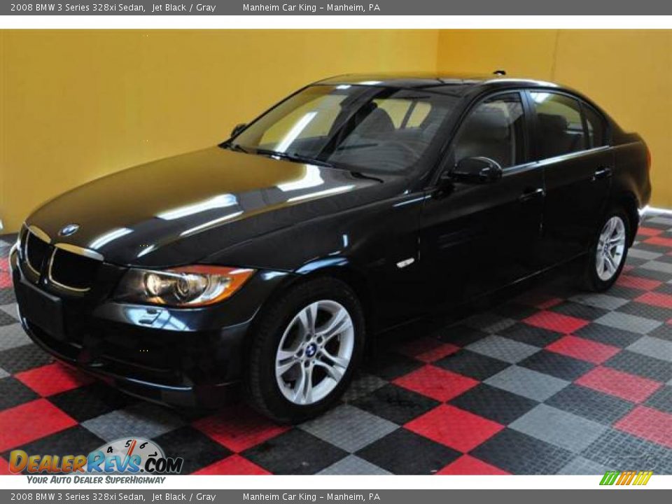 2008 BMW 3 Series 328xi Sedan Jet Black / Gray Photo #3