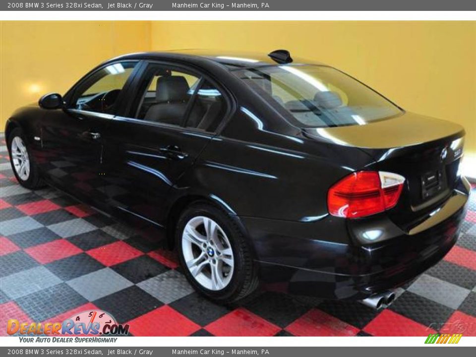 2008 BMW 3 Series 328xi Sedan Jet Black / Gray Photo #4