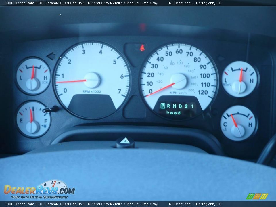 2008 Dodge Ram 1500 Laramie Quad Cab 4x4 Mineral Gray Metallic / Medium Slate Gray Photo #11