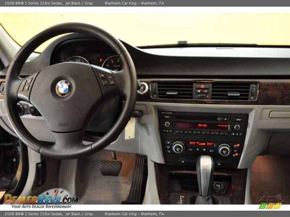 2008 BMW 3 Series 328xi Sedan Jet Black / Gray Photo #7