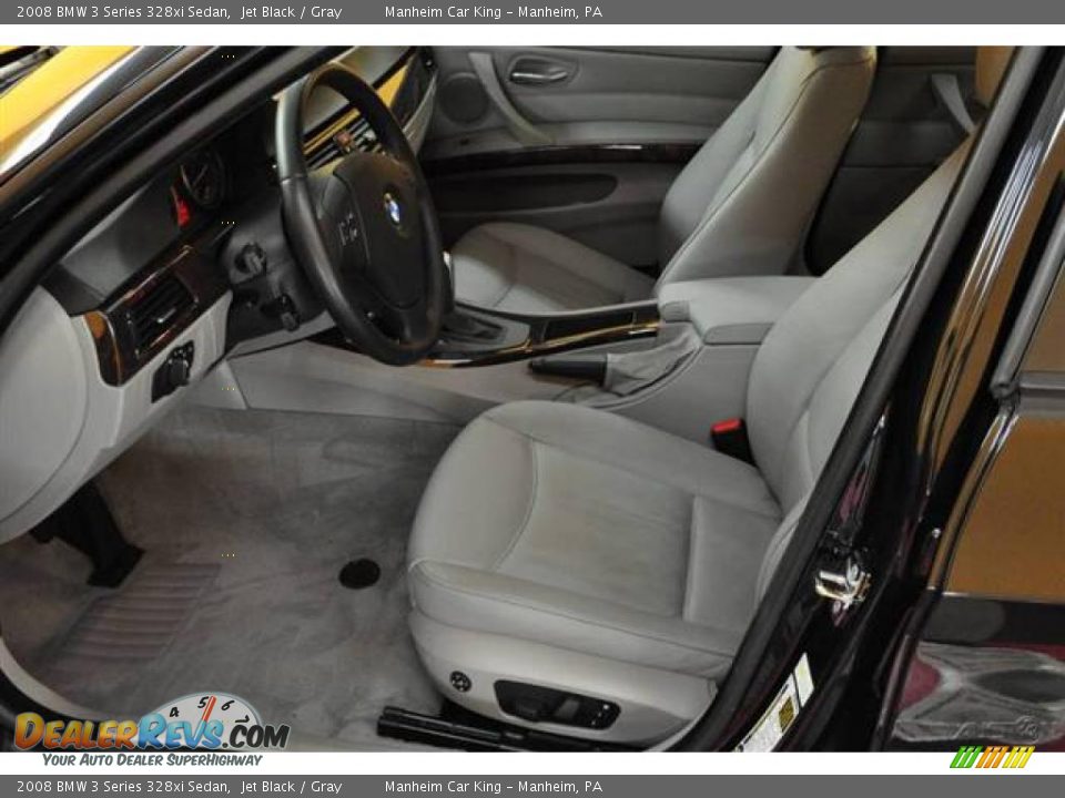 2008 BMW 3 Series 328xi Sedan Jet Black / Gray Photo #11