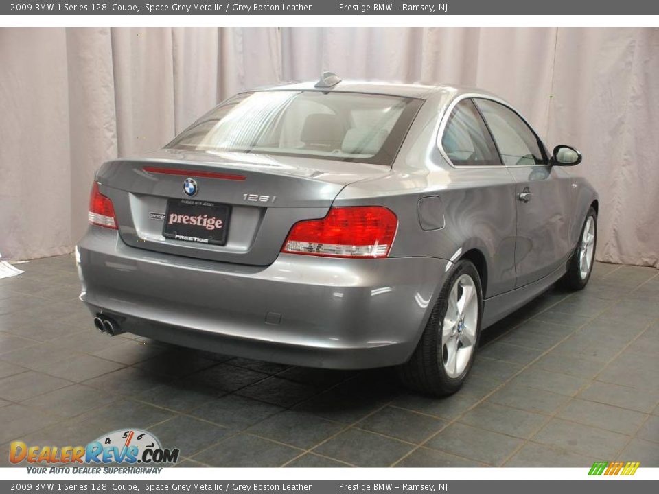 2009 BMW 1 Series 128i Coupe Space Grey Metallic / Grey Boston Leather Photo #2