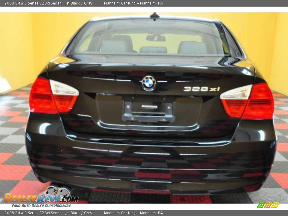 2008 BMW 3 Series 328xi Sedan Jet Black / Gray Photo #22