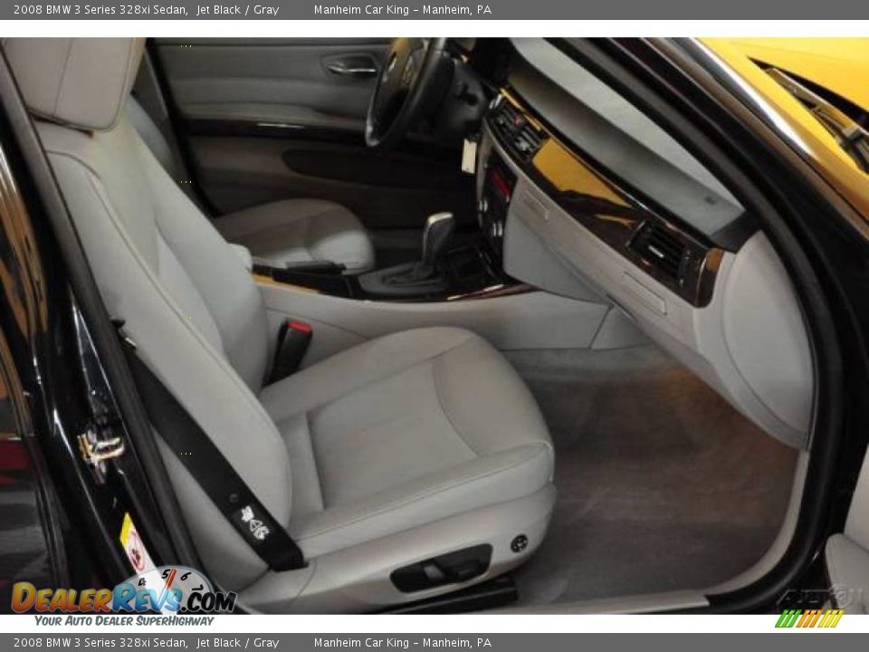 2008 BMW 3 Series 328xi Sedan Jet Black / Gray Photo #26