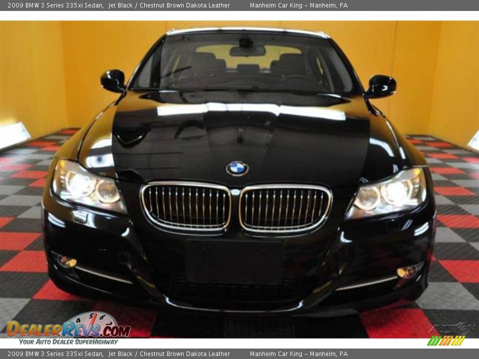 2009 BMW 3 Series 335xi Sedan Jet Black / Chestnut Brown Dakota Leather Photo #2