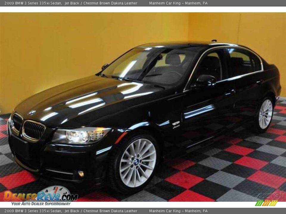 2009 BMW 3 Series 335xi Sedan Jet Black / Chestnut Brown Dakota Leather Photo #3