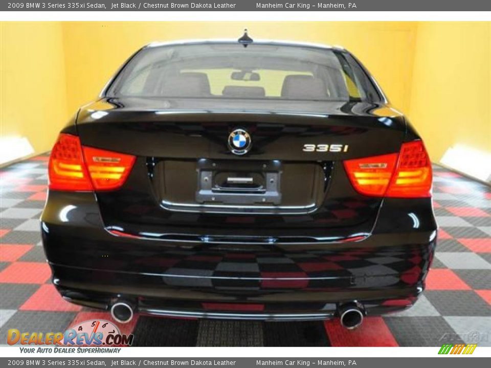 2009 BMW 3 Series 335xi Sedan Jet Black / Chestnut Brown Dakota Leather Photo #5