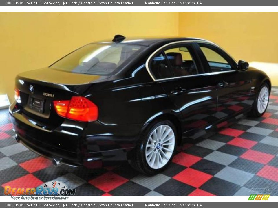 2009 BMW 3 Series 335xi Sedan Jet Black / Chestnut Brown Dakota Leather Photo #6