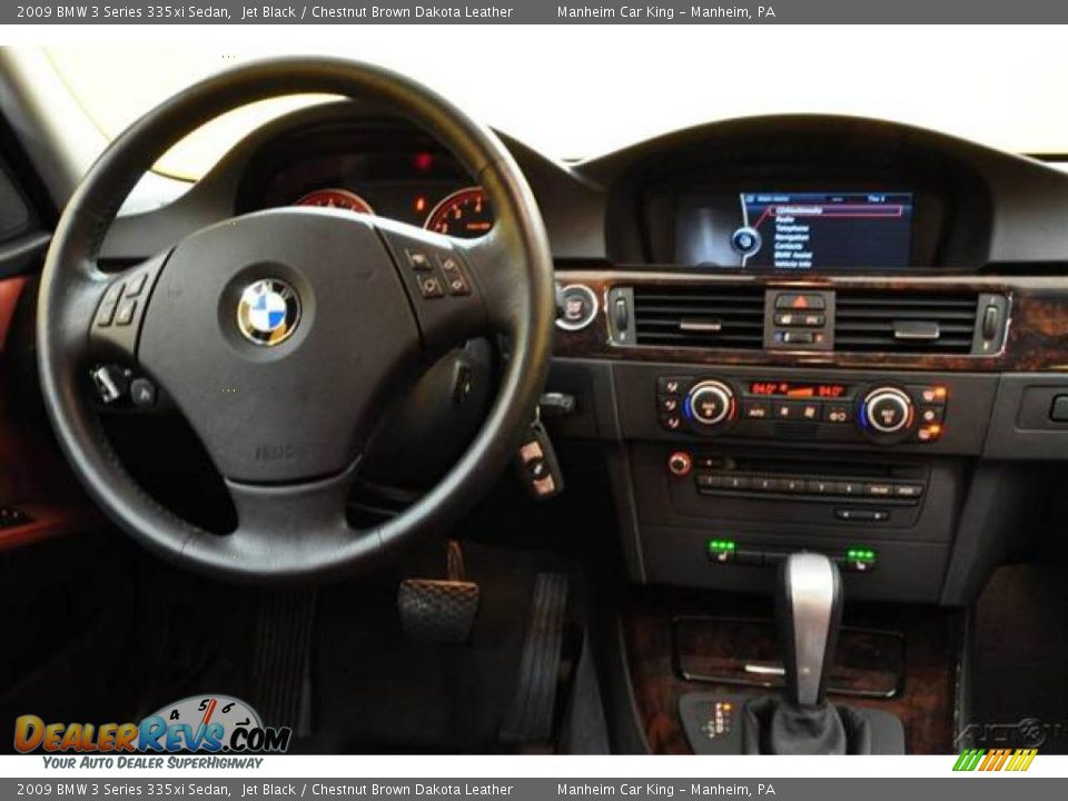 2009 BMW 3 Series 335xi Sedan Jet Black / Chestnut Brown Dakota Leather Photo #7