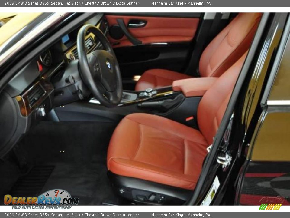 2009 BMW 3 Series 335xi Sedan Jet Black / Chestnut Brown Dakota Leather Photo #12