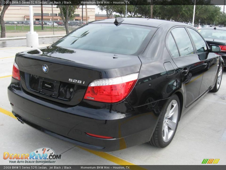 2009 BMW 5 Series 528i Sedan Jet Black / Black Photo #3