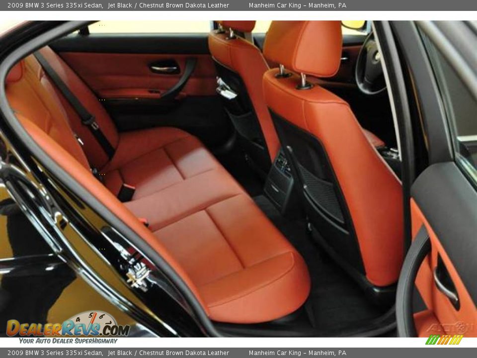 2009 BMW 3 Series 335xi Sedan Jet Black / Chestnut Brown Dakota Leather Photo #17