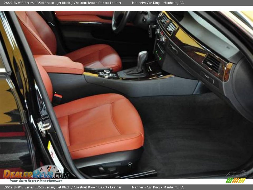 2009 BMW 3 Series 335xi Sedan Jet Black / Chestnut Brown Dakota Leather Photo #18