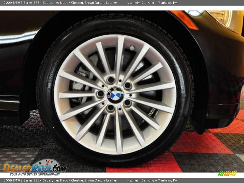 2009 BMW 3 Series 335xi Sedan Jet Black / Chestnut Brown Dakota Leather Photo #19