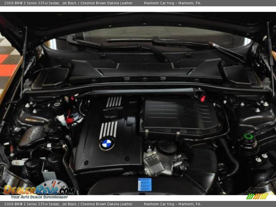 2009 BMW 3 Series 335xi Sedan Jet Black / Chestnut Brown Dakota Leather Photo #31