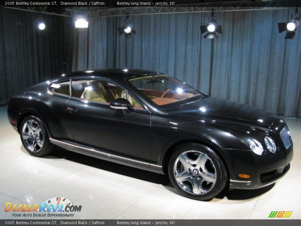 2005 Bentley Continental GT Diamond Black / Saffron Photo #3