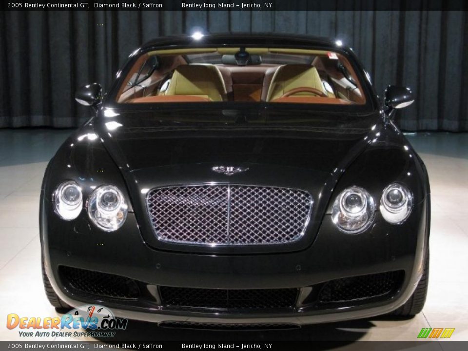 2005 Bentley Continental GT Diamond Black / Saffron Photo #4