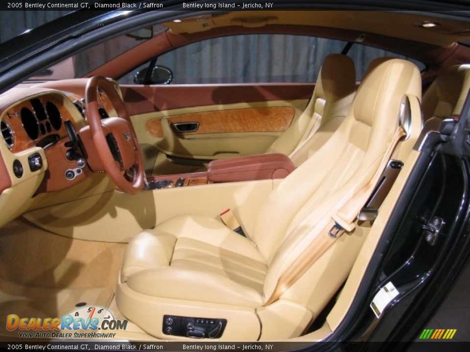 2005 Bentley Continental GT Diamond Black / Saffron Photo #6