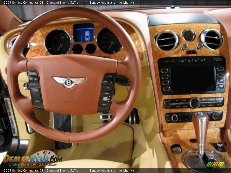 2005 Bentley Continental GT Diamond Black / Saffron Photo #8