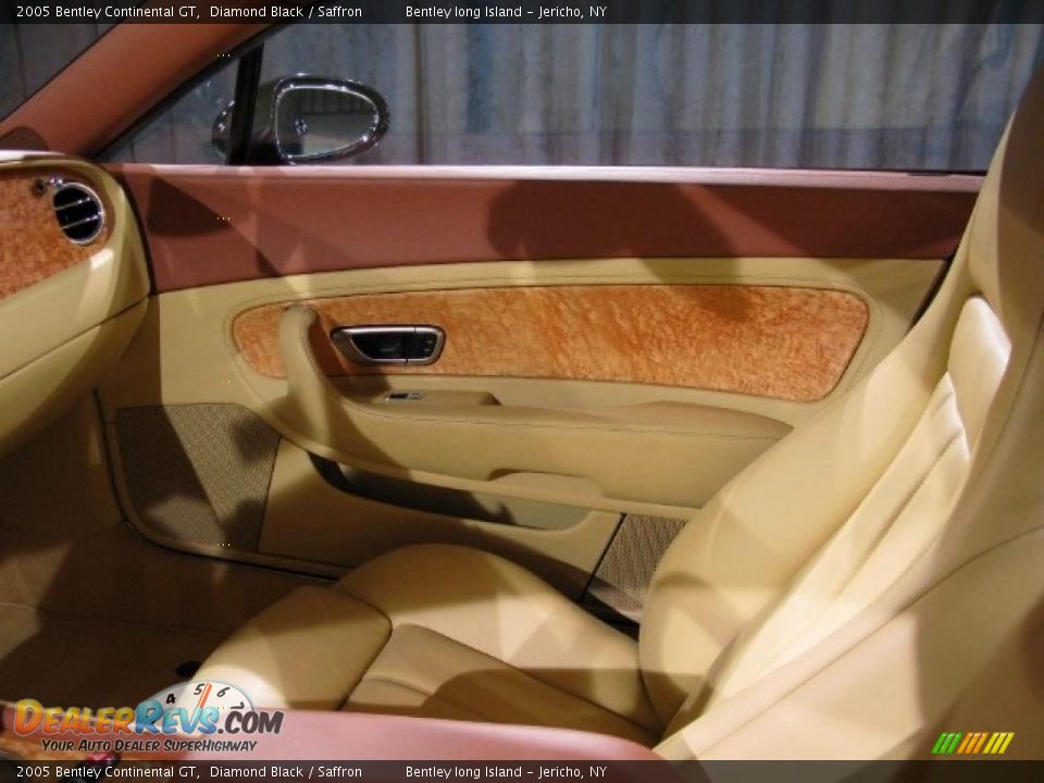2005 Bentley Continental GT Diamond Black / Saffron Photo #11
