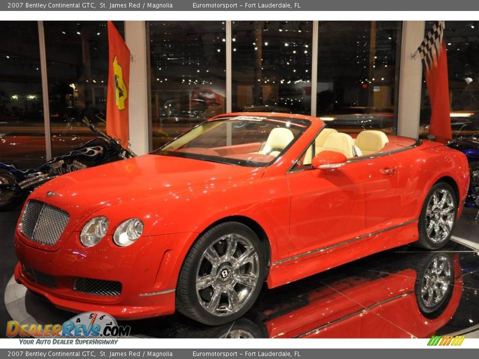 2007 Bentley Continental GTC St. James Red / Magnolia Photo #3
