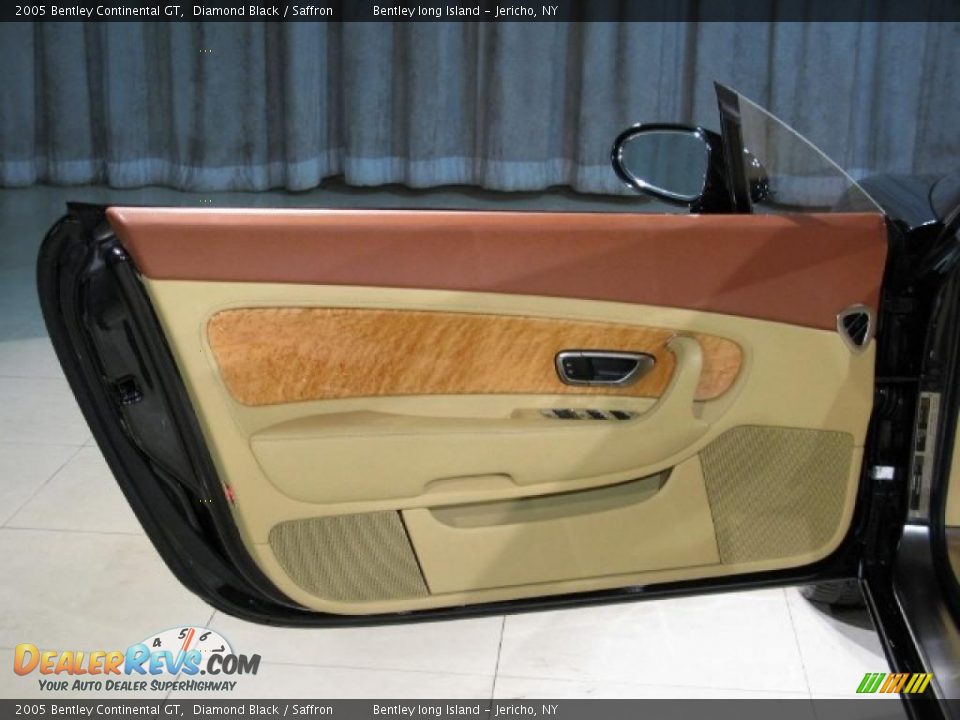 2005 Bentley Continental GT Diamond Black / Saffron Photo #12