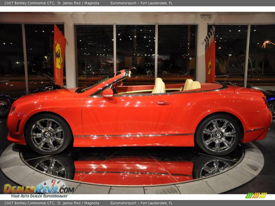 2007 Bentley Continental GTC St. James Red / Magnolia Photo #4