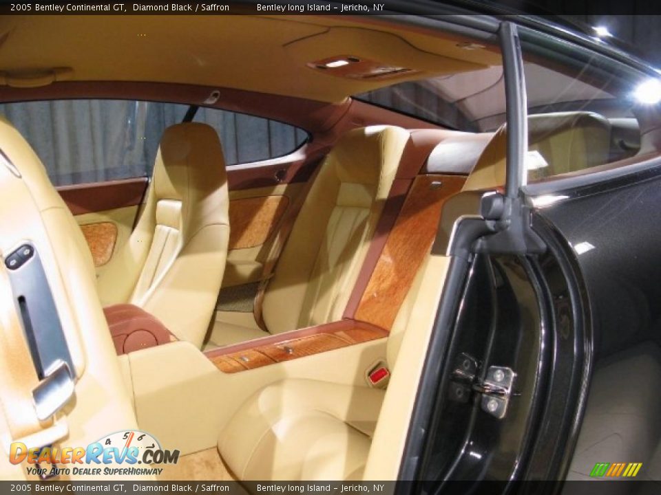 2005 Bentley Continental GT Diamond Black / Saffron Photo #13