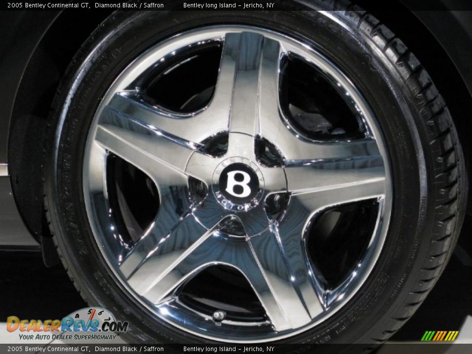 2005 Bentley Continental GT Diamond Black / Saffron Photo #14