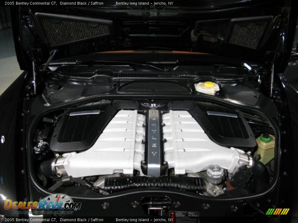 2005 Bentley Continental GT Diamond Black / Saffron Photo #16