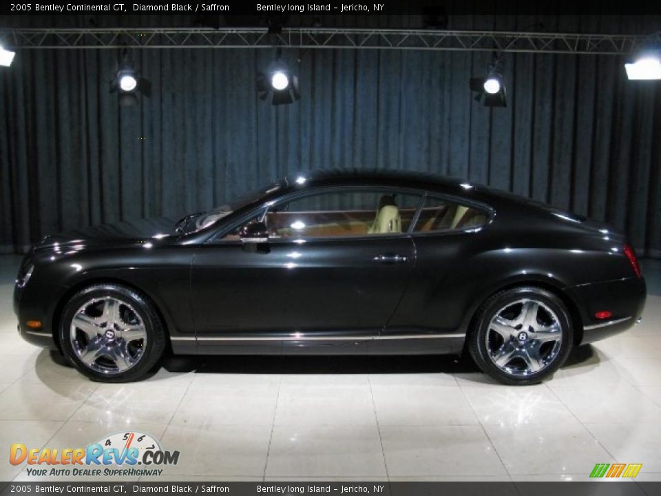 2005 Bentley Continental GT Diamond Black / Saffron Photo #17