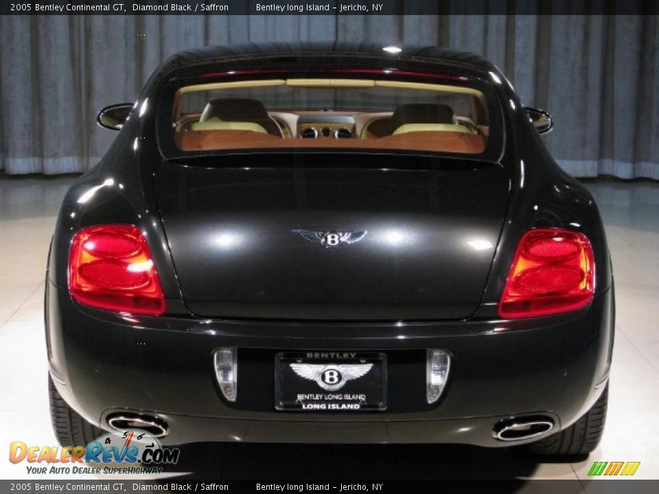 2005 Bentley Continental GT Diamond Black / Saffron Photo #18