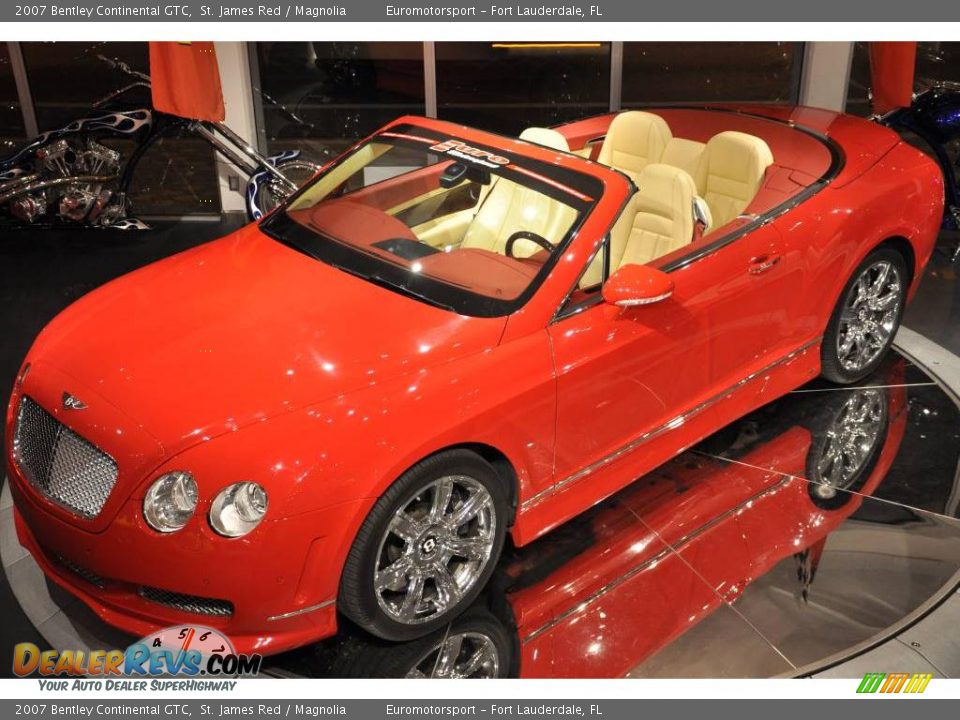 2007 Bentley Continental GTC St. James Red / Magnolia Photo #9