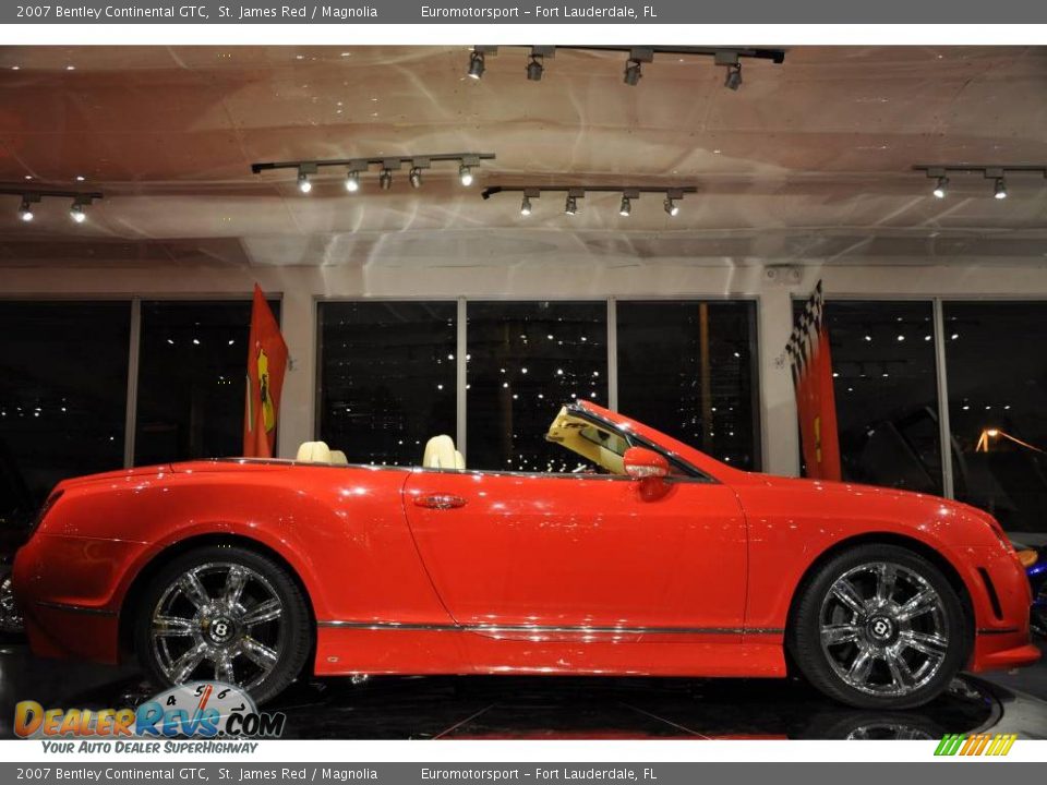 2007 Bentley Continental GTC St. James Red / Magnolia Photo #12