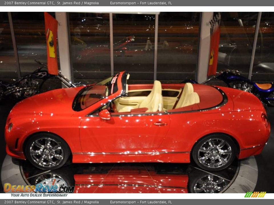2007 Bentley Continental GTC St. James Red / Magnolia Photo #13