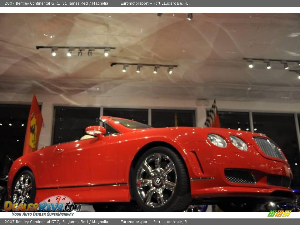 2007 Bentley Continental GTC St. James Red / Magnolia Photo #14