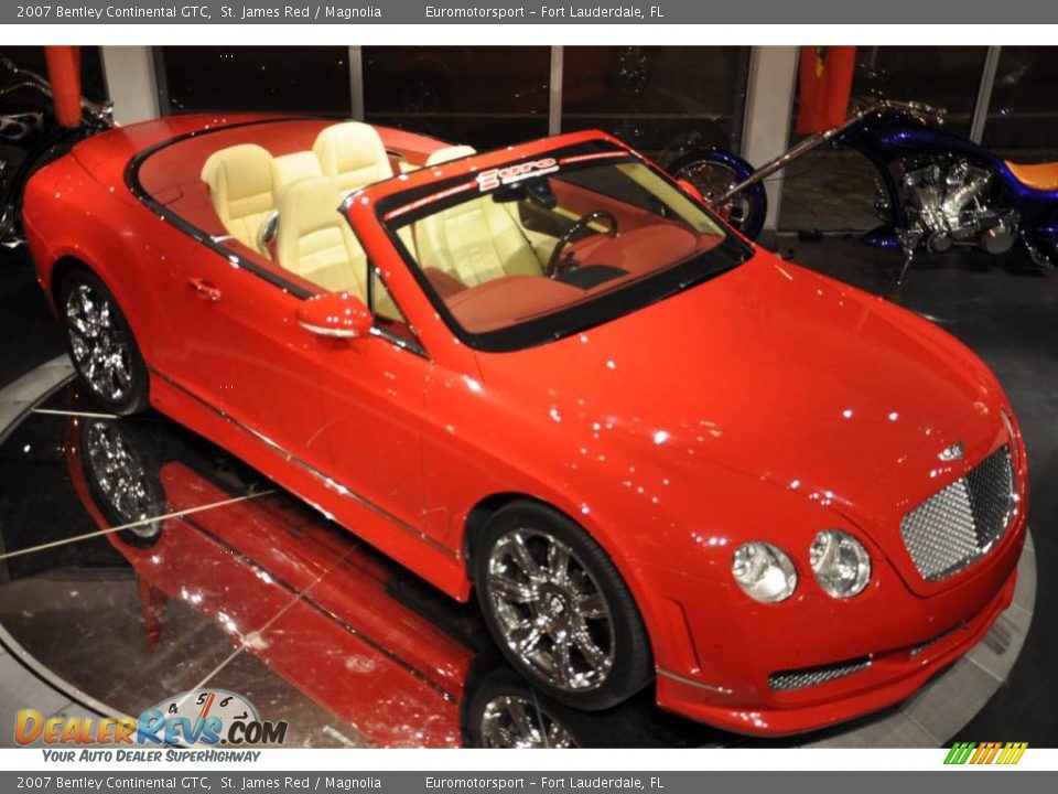 2007 Bentley Continental GTC St. James Red / Magnolia Photo #17