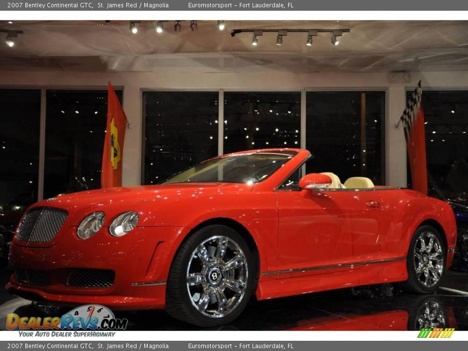 2007 Bentley Continental GTC St. James Red / Magnolia Photo #25