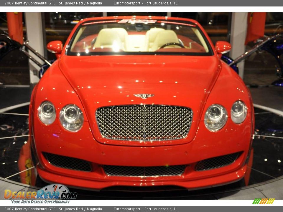 2007 Bentley Continental GTC St. James Red / Magnolia Photo #28