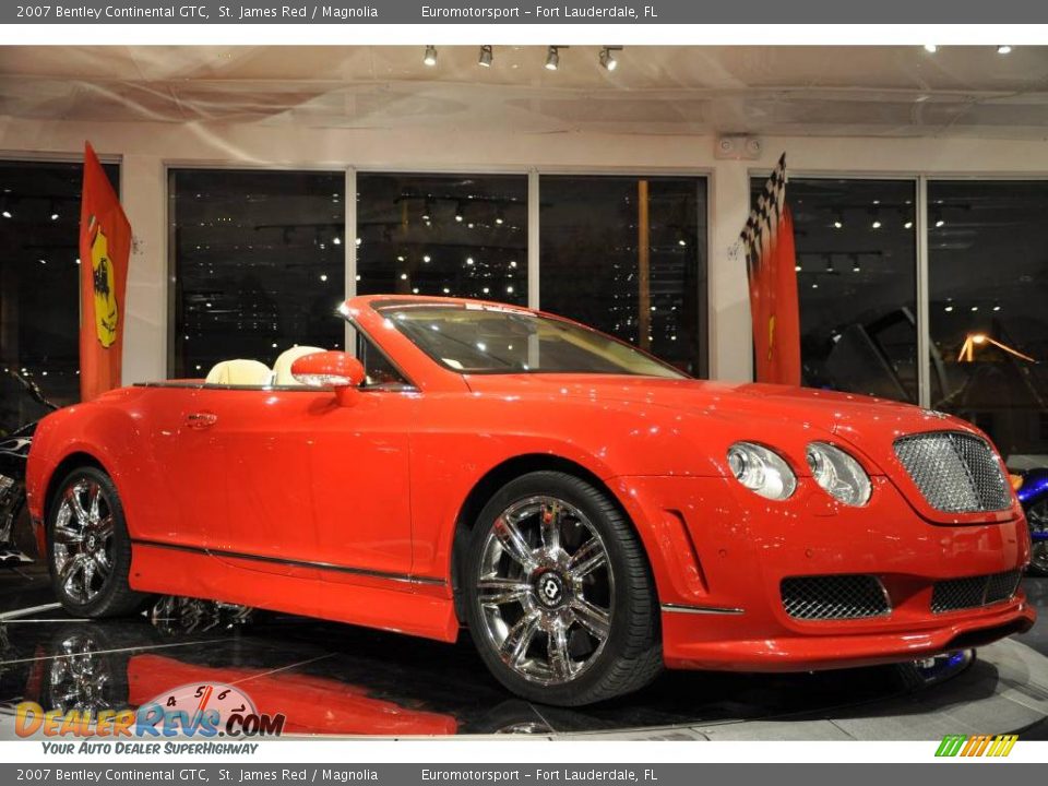 2007 Bentley Continental GTC St. James Red / Magnolia Photo #32