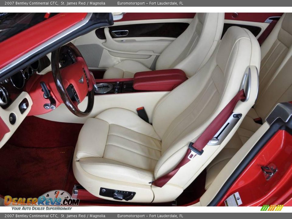 2007 Bentley Continental GTC St. James Red / Magnolia Photo #33