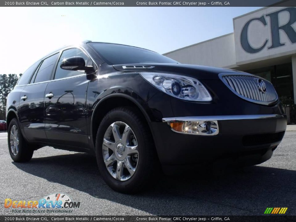 2010 Buick Enclave CXL Carbon Black Metallic / Cashmere/Cocoa Photo #2