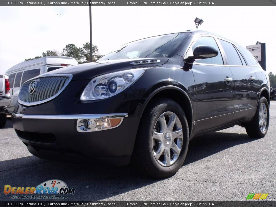 2010 Buick Enclave CXL Carbon Black Metallic / Cashmere/Cocoa Photo #4