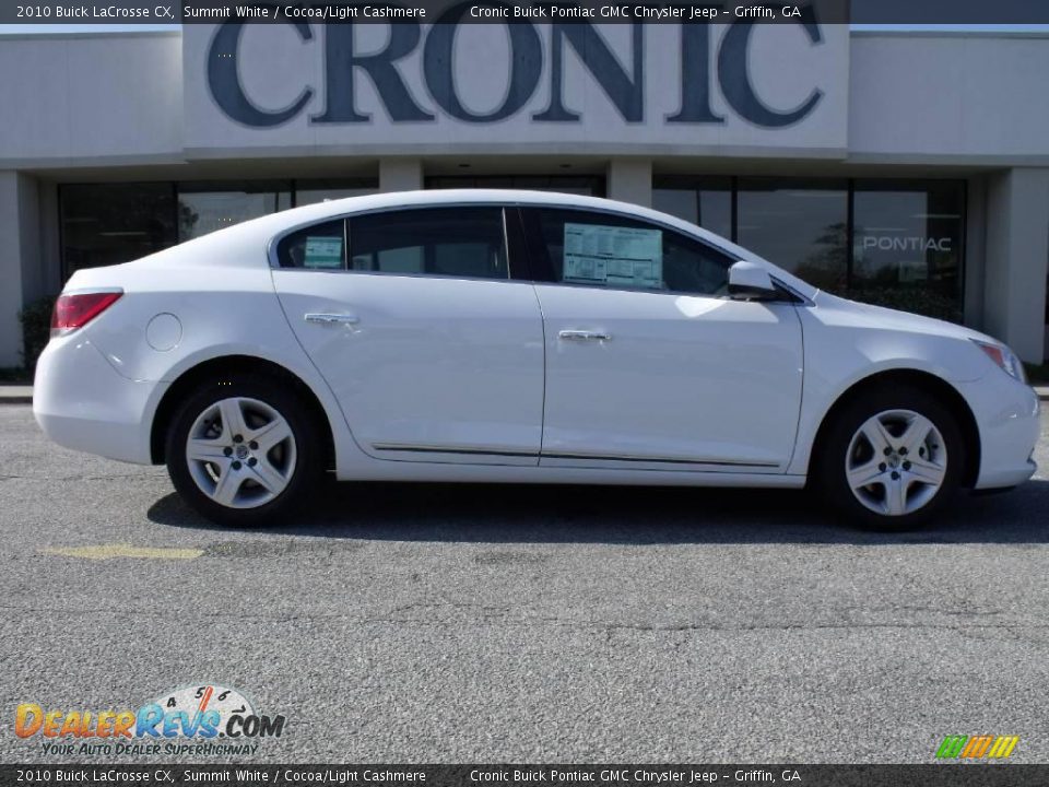 2010 Buick LaCrosse CX Summit White / Cocoa/Light Cashmere Photo #1