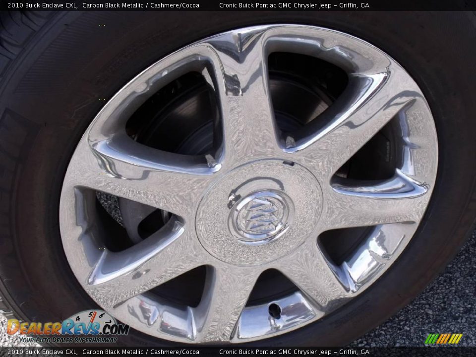 2010 Buick Enclave CXL Carbon Black Metallic / Cashmere/Cocoa Photo #9
