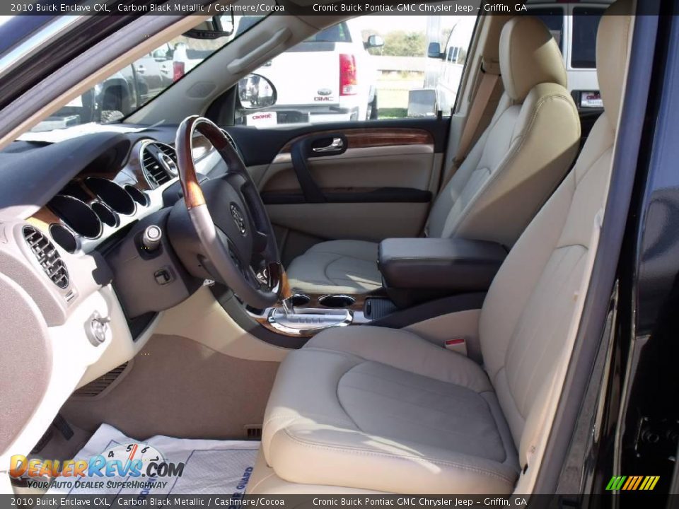 2010 Buick Enclave CXL Carbon Black Metallic / Cashmere/Cocoa Photo #10