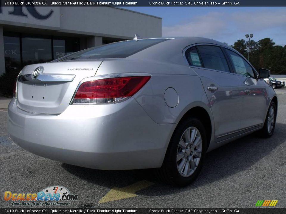 2010 Buick LaCrosse CX Quicksilver Metallic / Dark Titanium/Light Titanium Photo #8