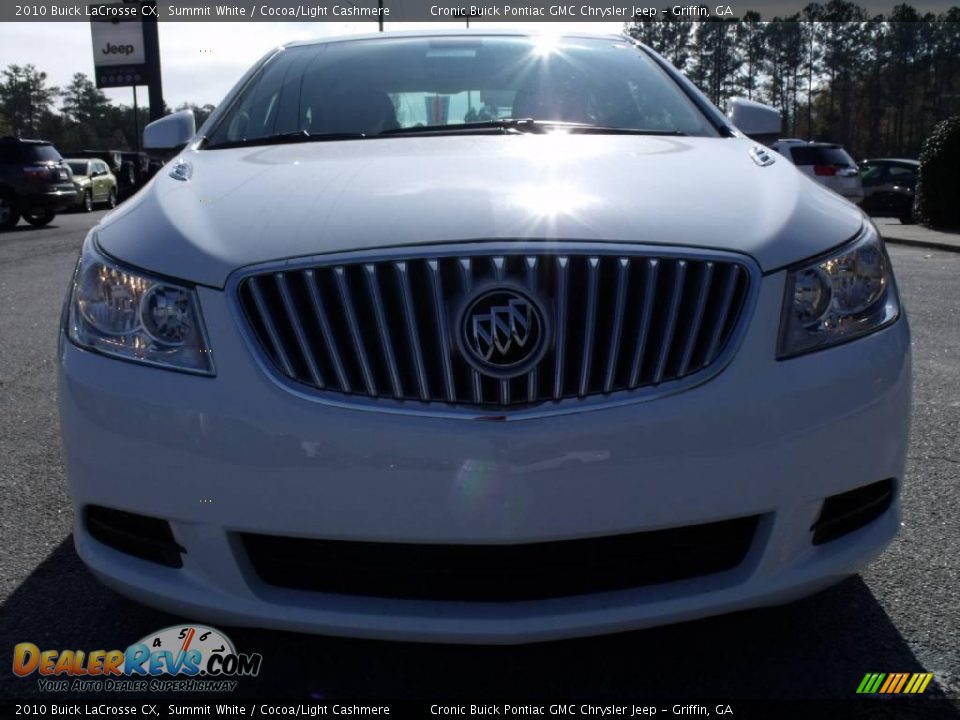 2010 Buick LaCrosse CX Summit White / Cocoa/Light Cashmere Photo #3